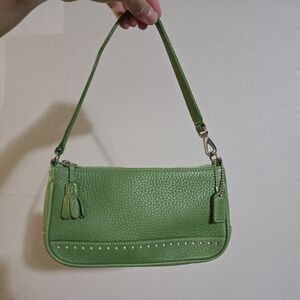 Coach Vintage Y2K Style Demi Green Leather #9860